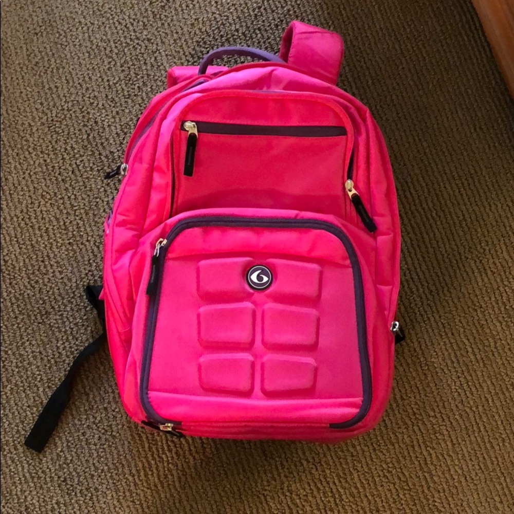 Six pack bag pink backpack